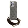 Guess GUHCP15XHC4SEW iPhone 15 Pro Max 6.7" brązowy/brown hardcase Crossbody Cord 4G Print na NearMe.pl