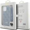 Guess GUHCP15SHC4SEB iPhone 15 / 14 / 13 6.1" niebieski/blue hardcase Crossbody Cord 4G Print na NearMe.pl