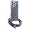 Guess GUHCP15LHC4SEB iPhone 15 Pro 6.1" niebieski/blue hardcase Crossbody Cord 4G Print na NearMe.pl