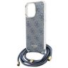 Guess GUHCP15LHC4SEB iPhone 15 Pro 6.1" niebieski/blue hardcase Crossbody Cord 4G Print na NearMe.pl