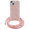 Guess GUHCP15SHC4SEP iPhone 15 / 14 / 13 6.1" różowy/pink hardcase Crossbody Cord 4G Print na NearMe.pl