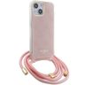 Guess GUHCP15SHC4SEP iPhone 15 / 14 / 13 6.1" różowy/pink hardcase Crossbody Cord 4G Print na NearMe.pl