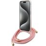 Guess GUHCP15SHC4SEP iPhone 15 / 14 / 13 6.1" różowy/pink hardcase Crossbody Cord 4G Print na NearMe.pl