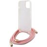 Guess GUHCP15SHC4SEP iPhone 15 / 14 / 13 6.1" różowy/pink hardcase Crossbody Cord 4G Print na NearMe.pl