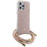 Guess GUHCP15XHC4SEP iPhone 15 Pro Max 6.7" różowy/pink hardcase Crossbody Cord 4G Print na NearMe.pl