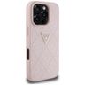 Etui Guess Hot Stamp 4G Pattern Triangle Metal Logo do iPhone 16 Pro Max różowy na NearMe.pl
