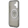 Etui Guess IML Metal Mountain Logo       MagSafe do iPhone 16 czarny na NearMe.pl