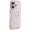 Etui Guess IML Metal Mountain LogoMagSafe do iPhone 16 różowy na NearMe.pl
