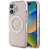 Etui Guess IML Metal Mountain LogoMagSafe do iPhone 16 różowy na NearMe.pl