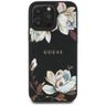 Etui Guess Grained Printed Flower Pattern MagSafe do iPhone 16 Pro czarny na NearMe.pl