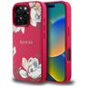 Etui Guess Grained Printed Flower Pattern MagSafe do iPhone 16 Pro fuksja na NearMe.pl