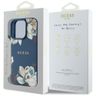 Etui Guess Grained Printed Flower Pattern MagSafe do iPhone 16 Pro niebieski na NearMe.pl