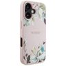 Etui Guess Grained Printed Flower Pattern MagSafe do iPhone 16 różowy na NearMe.pl