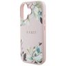Etui Guess Grained Printed Flower Pattern MagSafe do iPhone 16 różowy na NearMe.pl