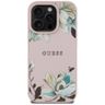 Etui Guess Grained Printed Flower        Pattern MagSafe do iPhone 16 Pro różowy na NearMe.pl