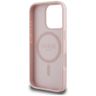 Etui Guess Grained Printed Flower        Pattern MagSafe do iPhone 16 Pro różowy na NearMe.pl