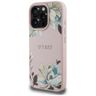Etui Guess Grained Printed Flower Pattern MagSafe do iPhone 16 Pro Max różowy na NearMe.pl