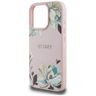 Etui Guess Grained Printed Flower Pattern MagSafe do iPhone 16 Pro Max różowy na NearMe.pl
