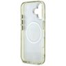 Etui Guess Glitter Flowers Triangle      Buttons MagSafe do iPhone 16 zielony na NearMe.pl