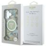 Etui Guess Glitter Flowers Triangle      Buttons MagSafe do iPhone 16 zielony na NearMe.pl