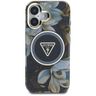 Etui Guess Glitter Flowers Triangle      Buttons MagSafe do iPhone 16 czarny na NearMe.pl
