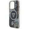 Etui Guess Glitter Flowers Triangle      Buttons MagSafe do iPhone 16 Pro czarny na NearMe.pl