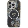 Etui Guess Glitter Flowers Triangle      Buttons MagSafe do iPhone 16 Pro czarny na NearMe.pl