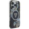 Etui Guess Glitter Flowers Triangle      Buttons MagSafe do iPhone 16 Pro Max czarny na NearMe.pl