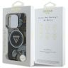 Etui Guess Glitter Flowers Triangle      Buttons MagSafe do iPhone 16 Pro Max czarny na NearMe.pl