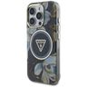 Etui Guess Glitter Flowers Triangle      Buttons MagSafe do iPhone 16 Pro Max czarny na NearMe.pl