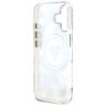 Etui Guess Glitter Flowers Triangle      Buttons MagSafe do iPhone 16 biały na NearMe.pl