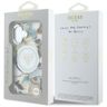 Etui Guess Glitter Flowers Triangle      Buttons MagSafe do iPhone 16 biały na NearMe.pl