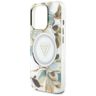 Etui Guess Glitter Flowers Triangle      Buttons MagSafe do iPhone 16 Pro biały na NearMe.pl