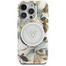 Etui Guess Glitter Flowers Triangle      Buttons MagSafe do iPhone 16 Pro Max biały na NearMe.pl