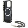 Etui Guess Palm Trees Triangle Pearl     Strap MagSafe do iPhone 16  Pro Max czarny na NearMe.pl