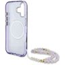 Etui Guess Palm Trees Triangle Pearl     Strap MagSafe do iPhone 16 fioletowy na NearMe.pl