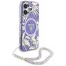 Etui Guess Palm Trees Triangle Pearl     Strap MagSafe do iPhone 16 fioletowy na NearMe.pl