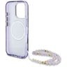 Etui Guess Palm Trees Triangle Pearl     Strap MagSafe do iPhone 16 Pro Max fioletowy na NearMe.pl