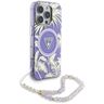 Etui Guess Palm Trees Triangle Pearl     Strap MagSafe do iPhone 16 Pro Max fioletowy na NearMe.pl