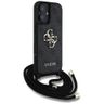 Etui Guess 4G Big Logo Cord StapCrossbody do iPhone 16 czarny na NearMe.pl