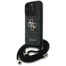 Etui Guess 4G Big Logo Cord Stap         Crossbody do iPhone 16 Pro czarny na NearMe.pl