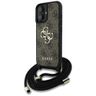Etui Guess 4G Big Logo Cord StapCrossbody do iPhone 16 brązowy na NearMe.pl