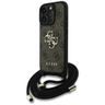 Etui Guess 4G Big Logo Cord Stap Crossbody do iPhone 16 Pro brązowy na NearMe.pl