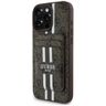 Etui Guess 4G Stripes z portfelem        Magsafe do iPhone 16 Pro Max brązowy na NearMe.pl