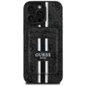 Etui Guess 4G Stripes z portfelem Magsafe do iPhone 16 Pro Max czarny na NearMe.pl