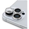 Zestaw 2w1 Guess BP Rhinestone szkło na  ekran i obiektyw aparatu do iPhone 16 Pro Max srebrny na NearMe.pl