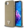Etui Guess Grained Triangle MagSafe do   iPhone 16e / 17e brązowy na NearMe.pl