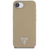 Etui Guess Grained Triangle MagSafe do   iPhone 16e / 17e brązowy na NearMe.pl