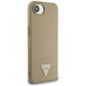 Etui Guess Grained Triangle MagSafe do   iPhone 16e / 17e brązowy na NearMe.pl