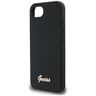 Etui Guess Silicone Script Metal Logo    MagSafe do iPhone 16e / 17e czarny na NearMe.pl